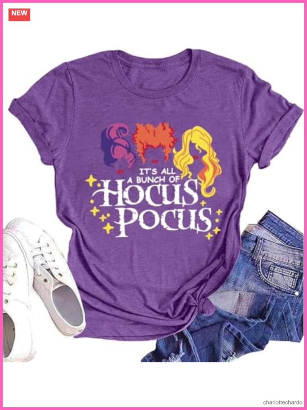 Halloween Hocus Pocus Graphic Tee Funny Witchy Short Sleeve Oversized